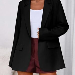 Women's Oversized Open Front Blazer Coat