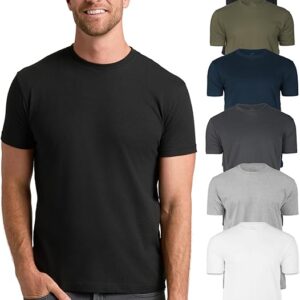 Men’s Cotton Blend Crew Neck T-Shirt