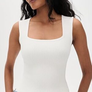Women’s Square Neck Ribbed Sculpt Top